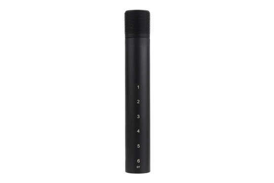 Spike's Tactical 6-Position MIL-SPEC Buffer Tube has a type III hardcoat anodized finish